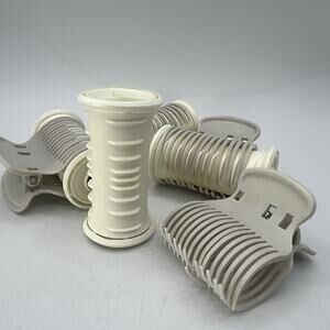 Lot 4 Helen of Troy 5 Medium Hot Rollers Replacement Curlers & Clips ONLY